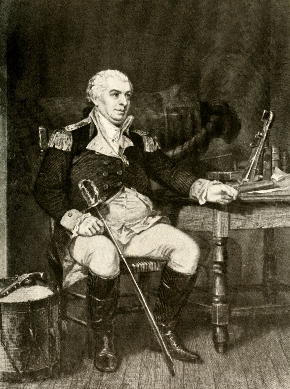Et portræt af Commodore Barry fra den amerikanske flåde, c1780, 1937. af Unbekannt