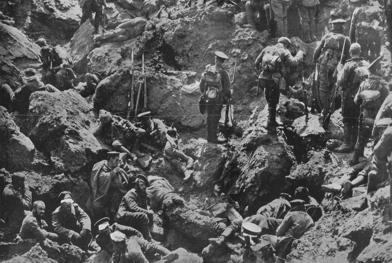 Et bemærkelsesværdigt krigsfotografi, udvundet og taget af briterne, 1915 af Unbekannt