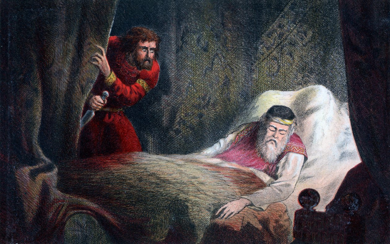 En scene fra Macbeth, c1600-tallet af Unbekannt
