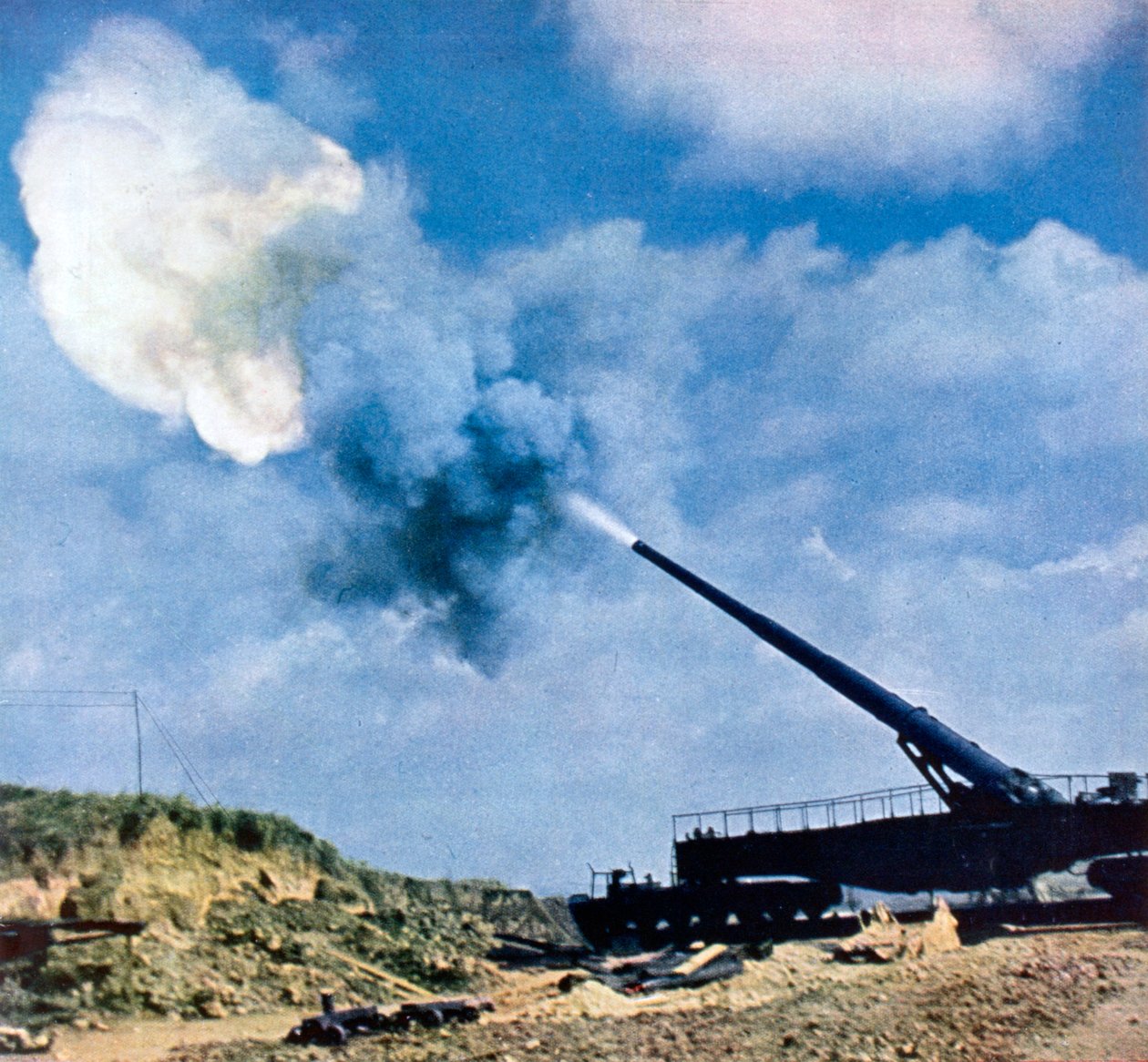 Et sekund efter kommandoen om at skyde, den franske kanalkyst, Anden Verdenskrig, 1940 af Unbekannt