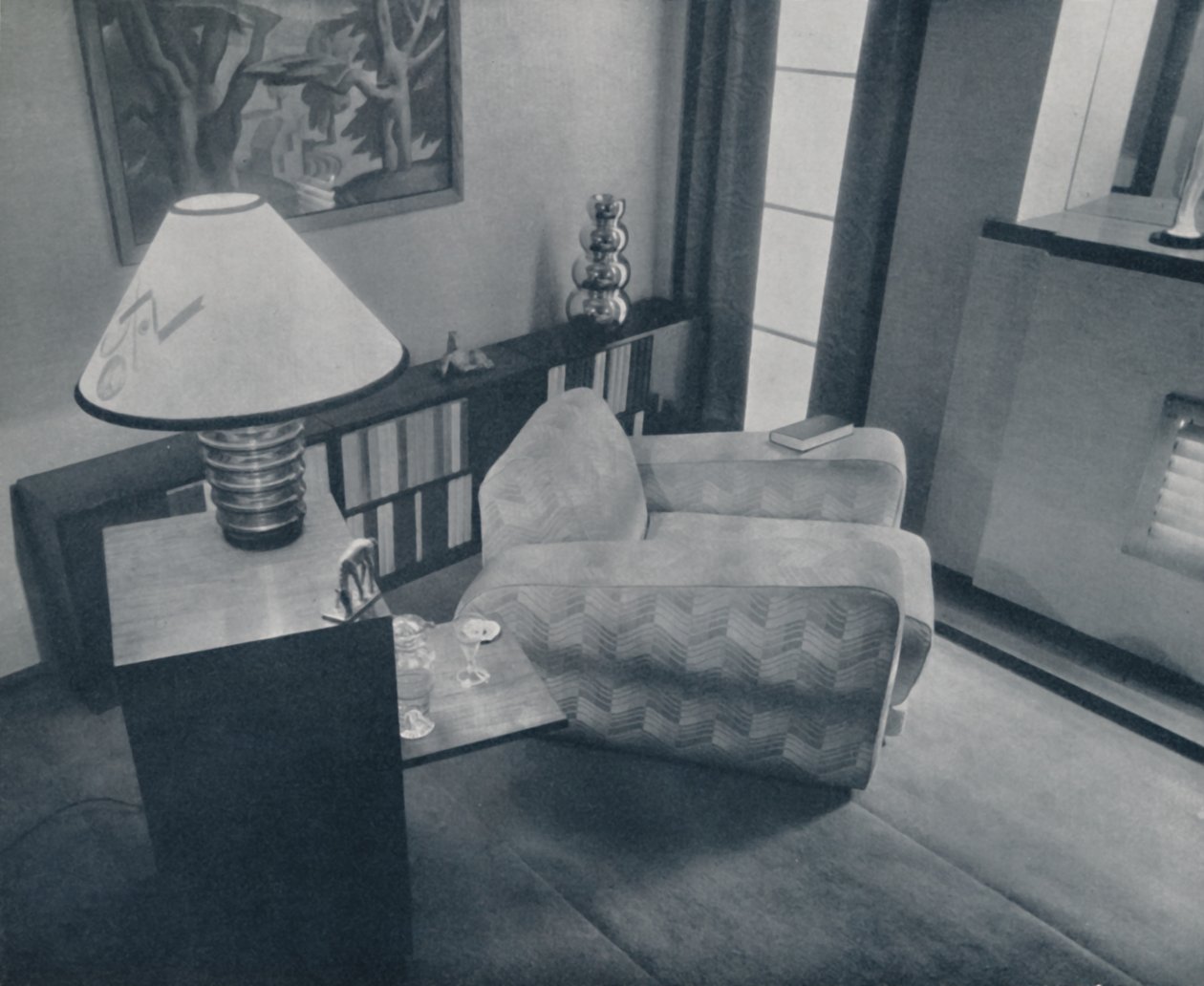 Et lille værelse designet og møbleret af Michael Dawn, Bedford, England, 1935 af Unbekannt