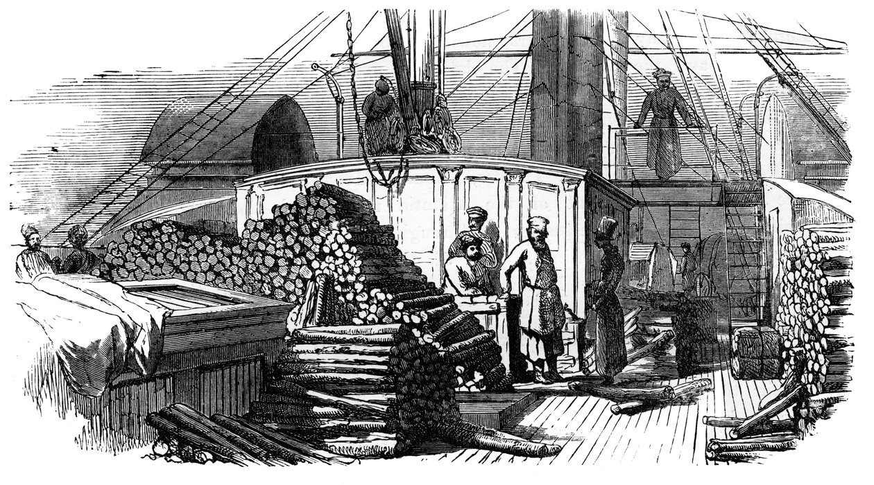 En dampbåd på Volga, Rusland, c1890 af Unbekannt