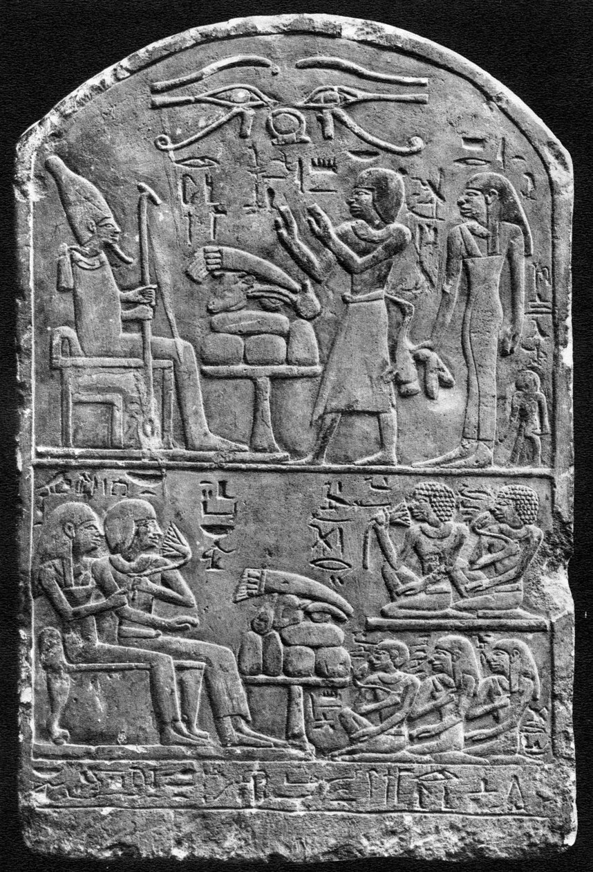 En gravsten fra Amennebi, c1550 f.Kr. 1936 af Unbekannt