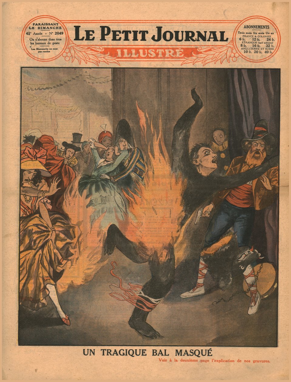 Et tragisk maskebal, 1930. af Unbekannt