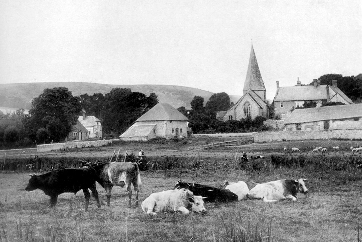 En landsbykirke, 1926 af Unbekannt