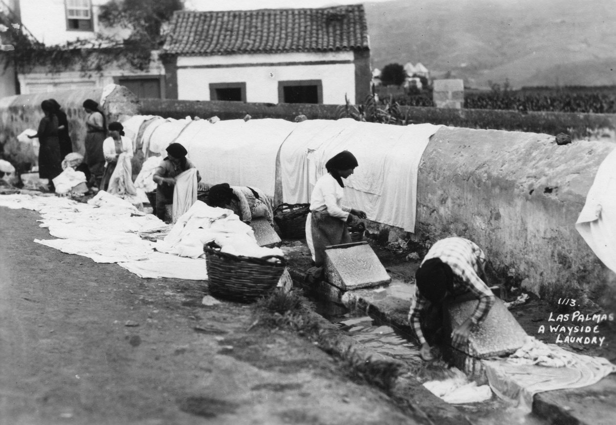 Et vaskeri, Las Palmas, Gran Canaria, De Kanariske Øer, Spanien, 20. århundrede af Unbekannt