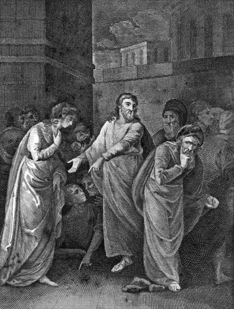 En kvinde anklaget for utroskab, 1813 af Unbekannt