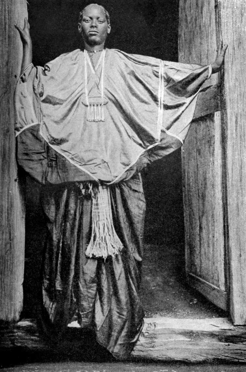 En kvinde fra Harar i festivaldragt, Etiopien, 1922 af Unbekannt