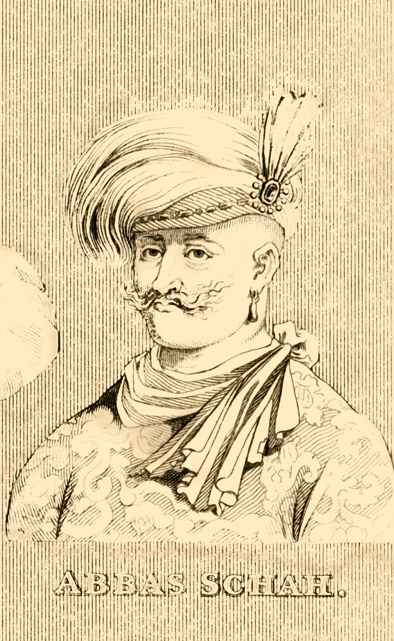 Abbas Shah, 1571-1629, 1830. af Unbekannt