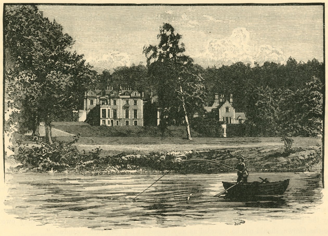 Abbotsford, fra floden, 1898. af Unbekannt