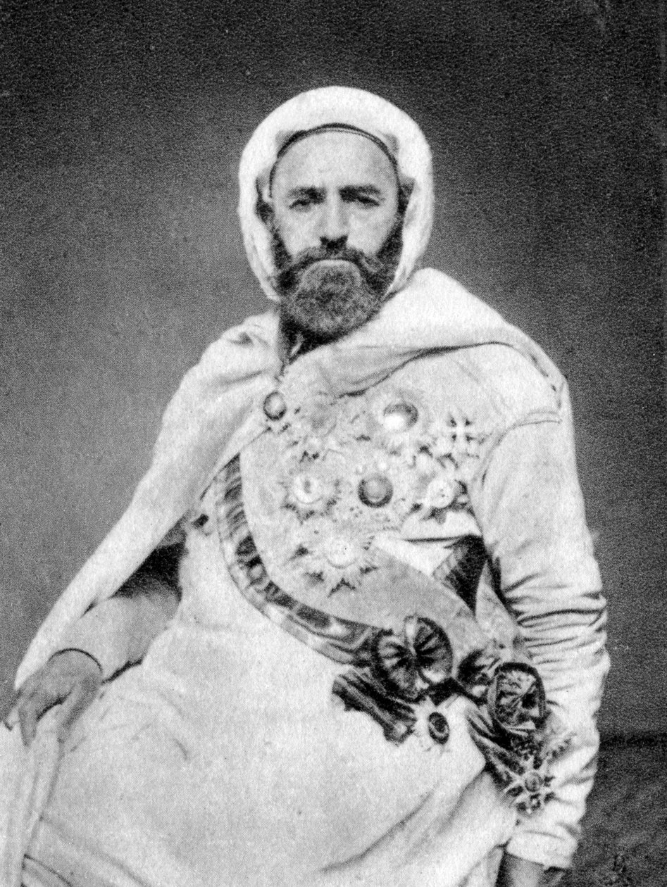 Abd al-Qadir, algerisk sufi og politisk og militær leder, 1875 af Unbekannt