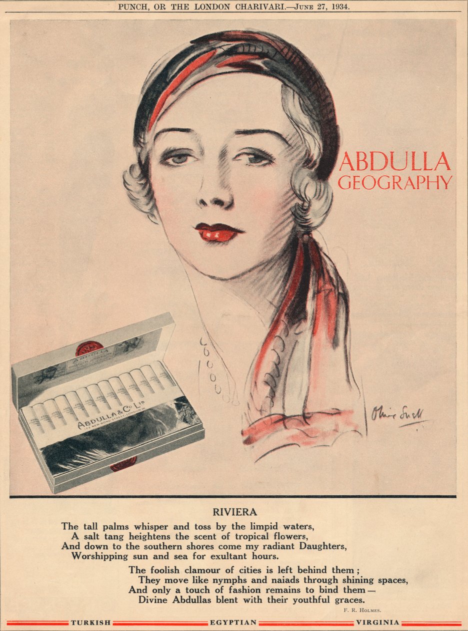 Abdulla Geografi - Riviera, 1934 af Unbekannt