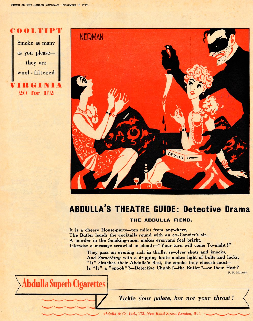 Abdullas Theatre Guide: Detektiv Drama - The Abdulla Fiend, 1939 af Unbekannt