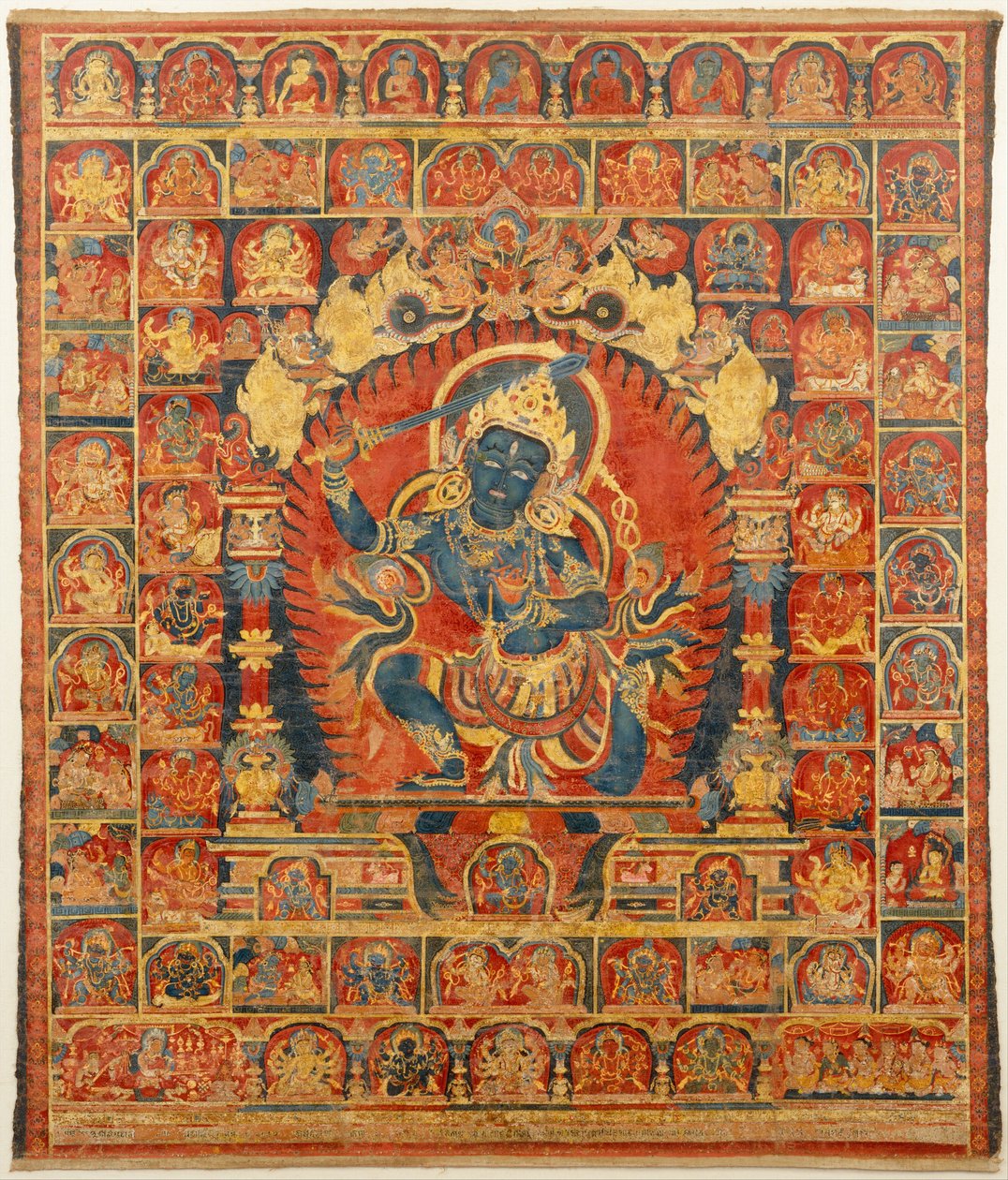 Acala, den buddhistiske beskytter, svarende til februar marts 1322. af Unbekannt