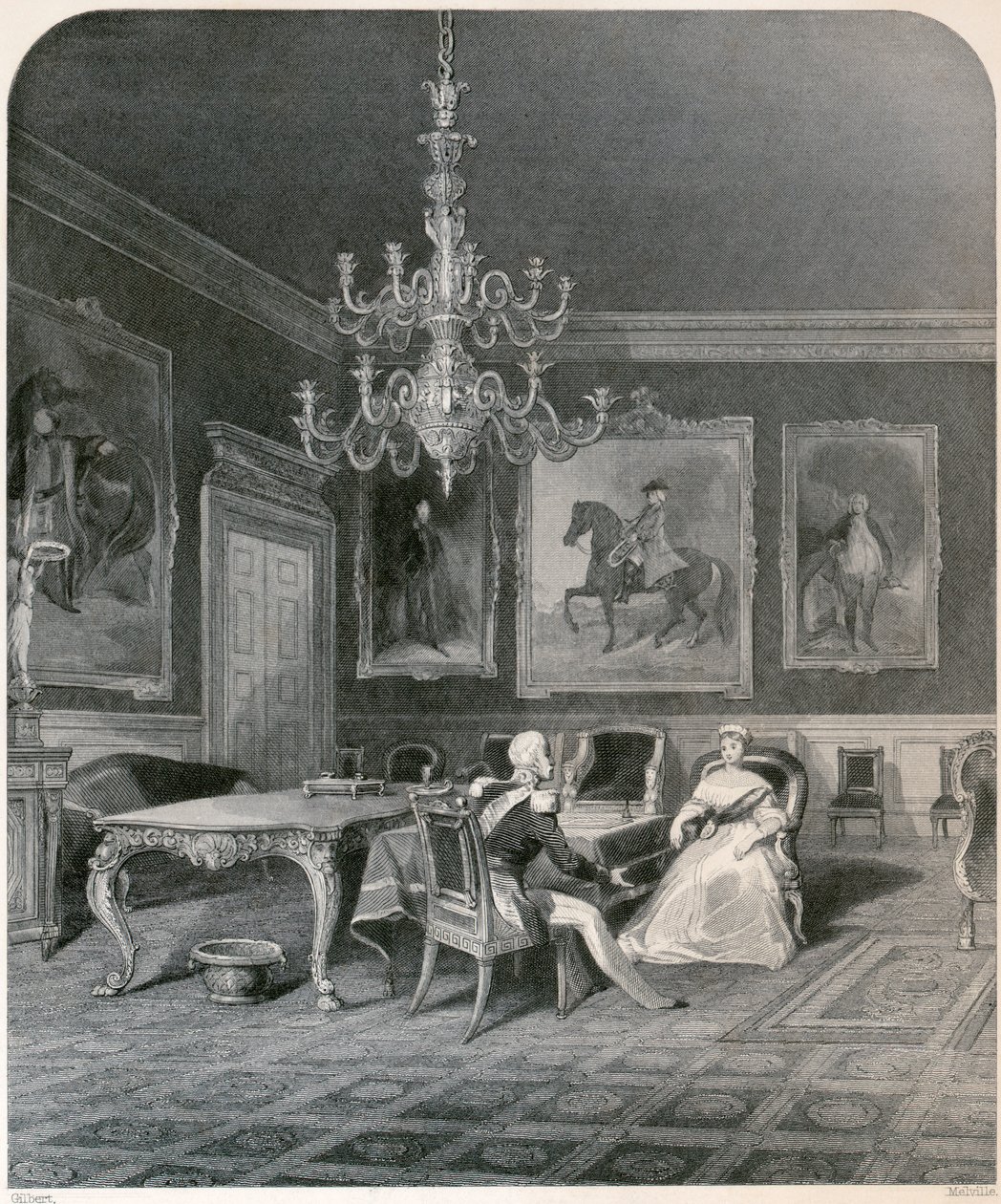 Dronning Victorias tiltrædelse, 1837 af Unbekannt