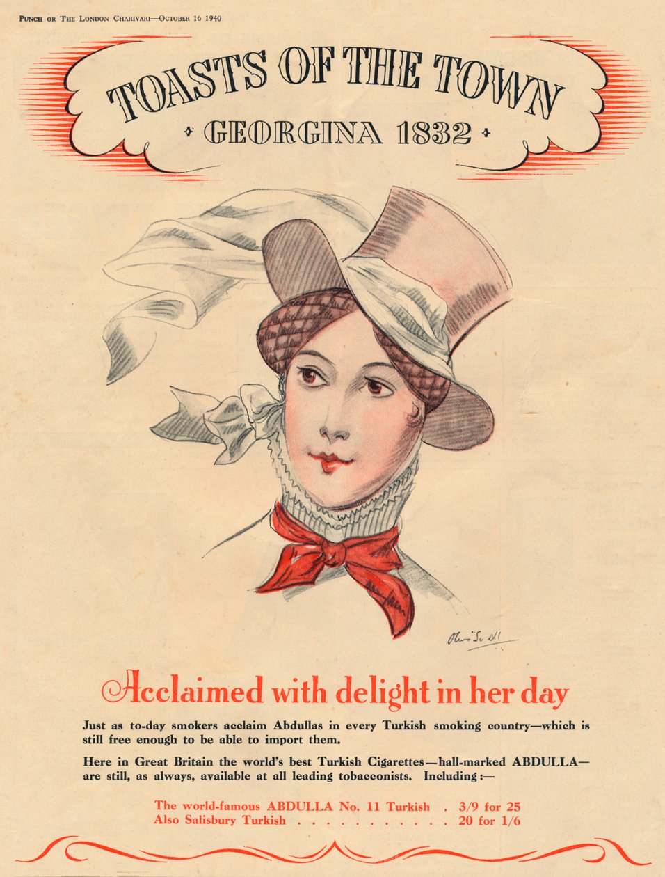 Rost med glæde i sin tid, Toasts of the Town - Georgina 1832, 1940 af Unbekannt