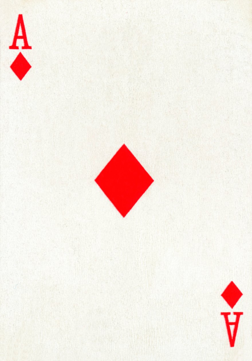 Ace of Diamonds fra et sæt Goodall & Son Ltd. spillekort, c1940 af Unbekannt