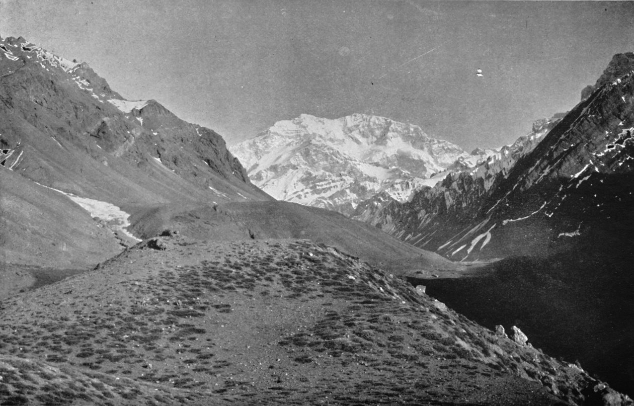 Aconcagua, nær vejen fra Santiago til Mendoza, 1911 af Unbekannt