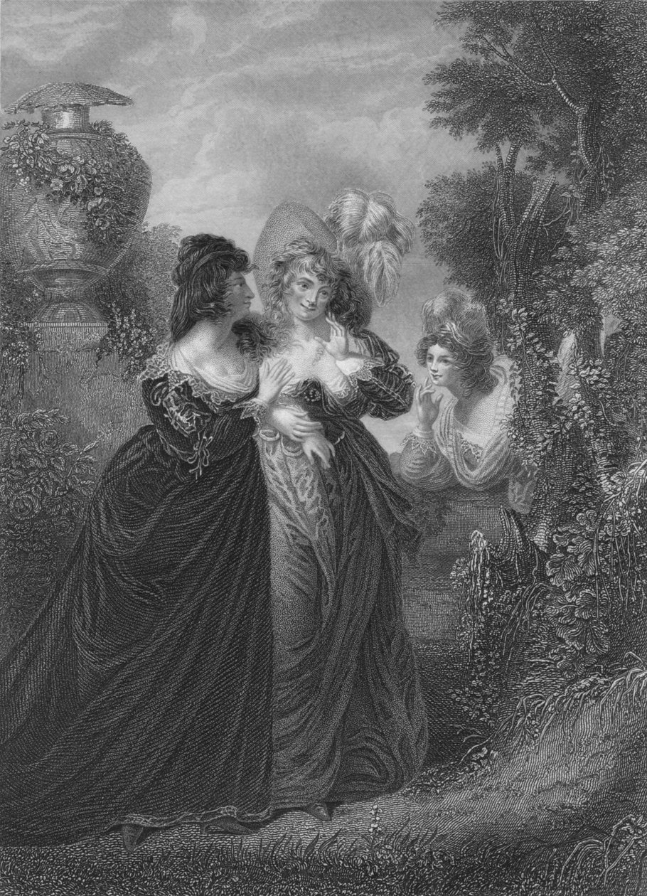 Akt III Scene i fra Much Ado About Nothing, c1800-tallet af Unbekannt