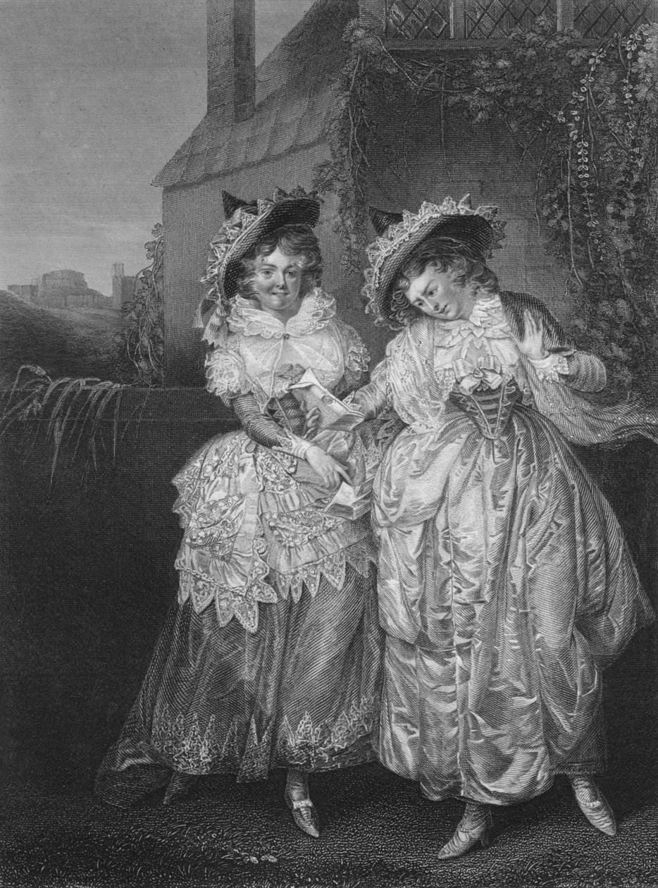 Akt II Scene i fra The Merry Wives of Windsor, c1800-tallet af Unbekannt
