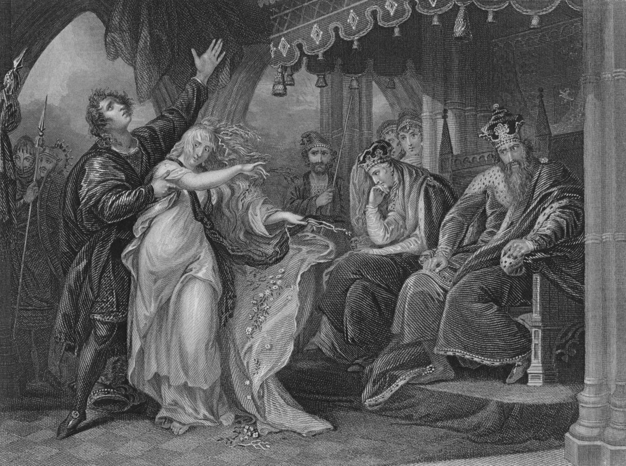 Akt IV Scene v fra Hamlet, c1800-tallet af Unbekannt
