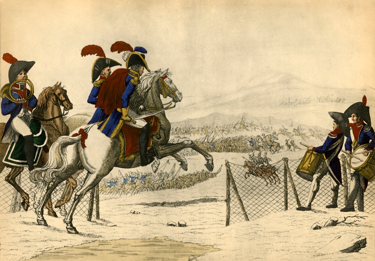Akt III Scene VI - 50.000 østrigere...Oh le beau coup de filet, 1805, 1921. af Unbekannt