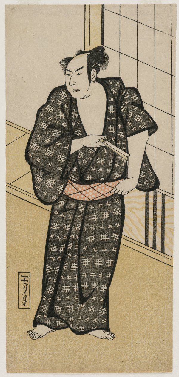 Skuespiller holder en barbermaskine, ca. 1790-tallet eller begyndelsen af 1800-tallet. af Unbekannt