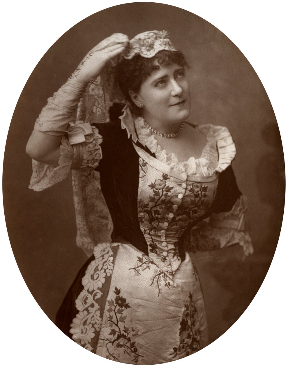Ada Cavendish, britisk skuespillerinde, 1882 af Unbekannt