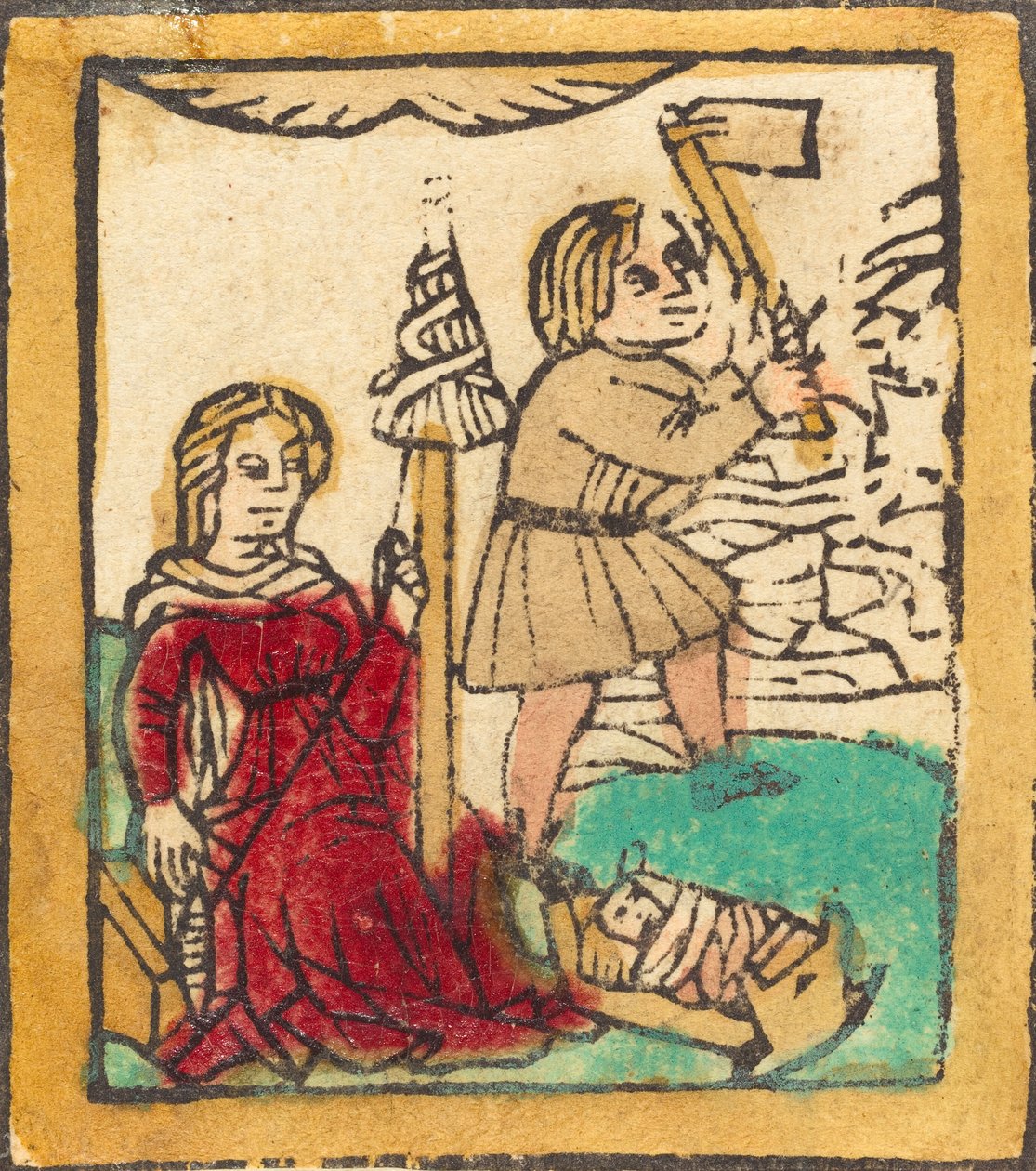 Adam og Eva, ca. 1460. af Unbekannt