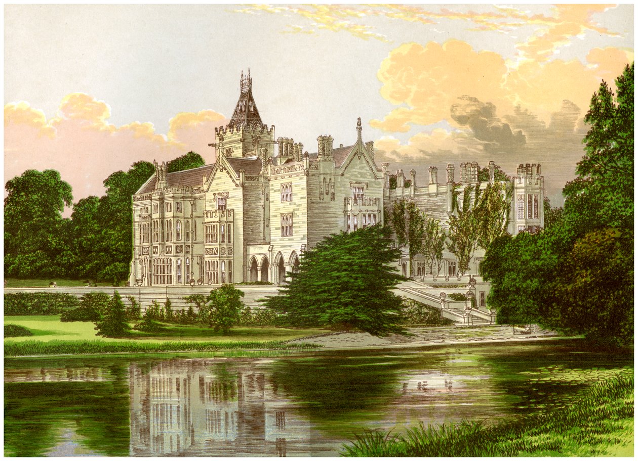 Adare Manor, County Limerick, Irland, hjemsted for jarlen af Dunraven, c1880 af Unbekannt