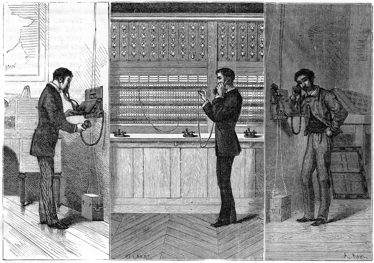 Ader telefonsystem, 1881 af Unbekannt