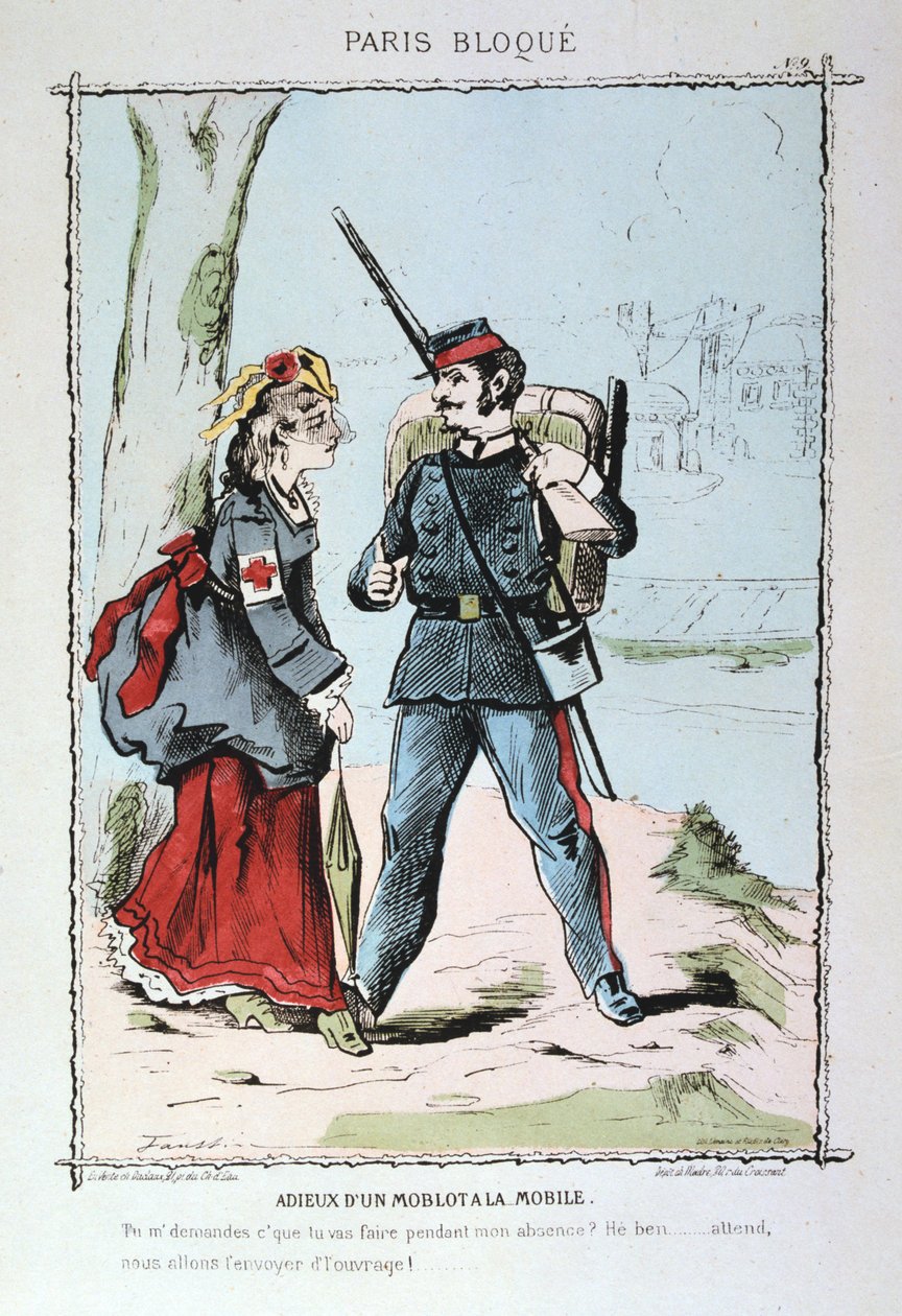 Farvel af en Moblot til Mobilen, 1870-1871 af Unbekannt