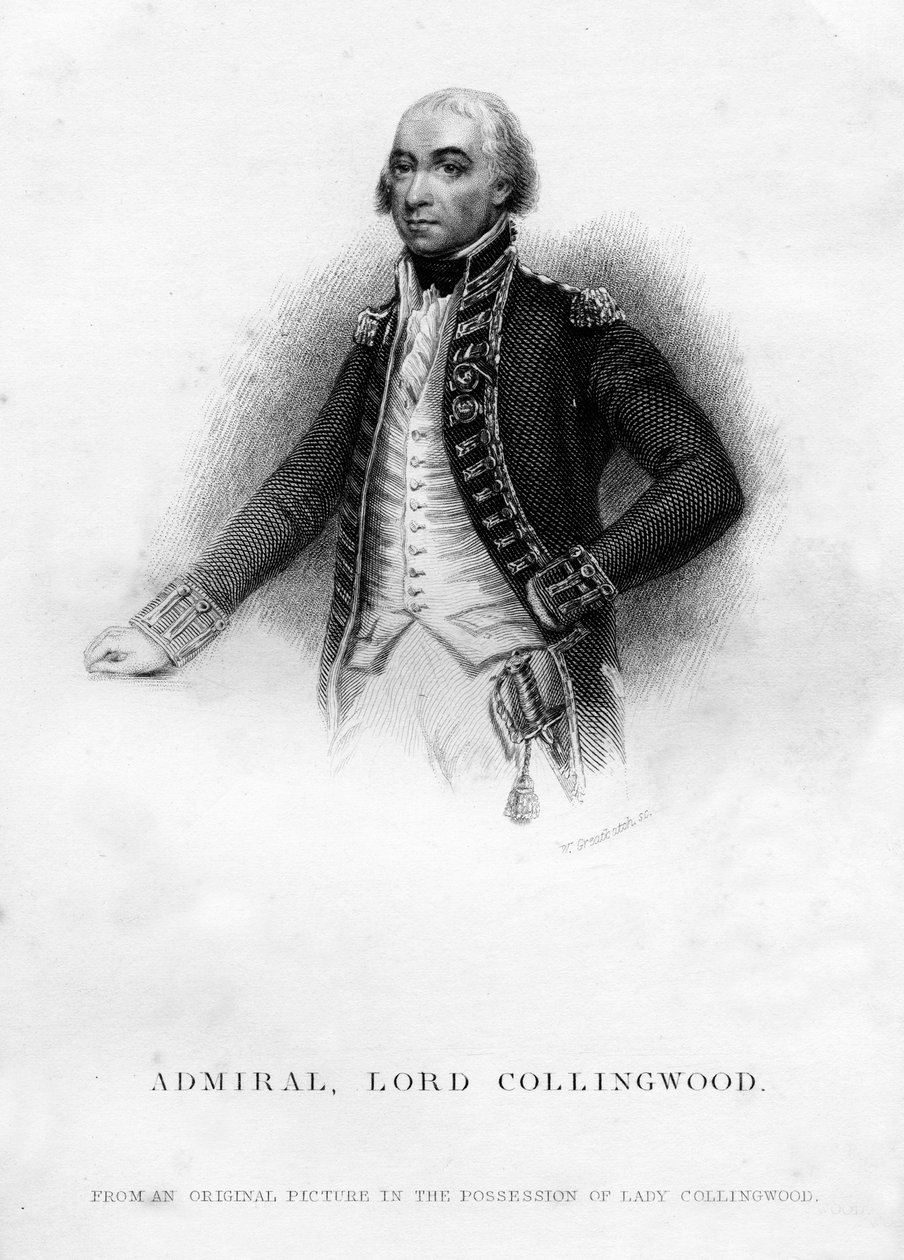 Admiral Cuthbert Collingwood 1750-1810, 1. baron Collingwood, 1837 af Unbekannt