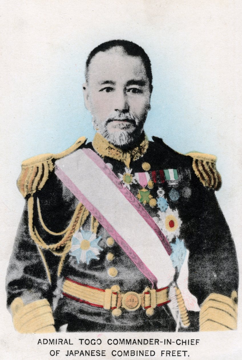 Admiral Togo, øverstkommanderende for den japanske kombinerede flåde, c1903-1905 af Unbekannt