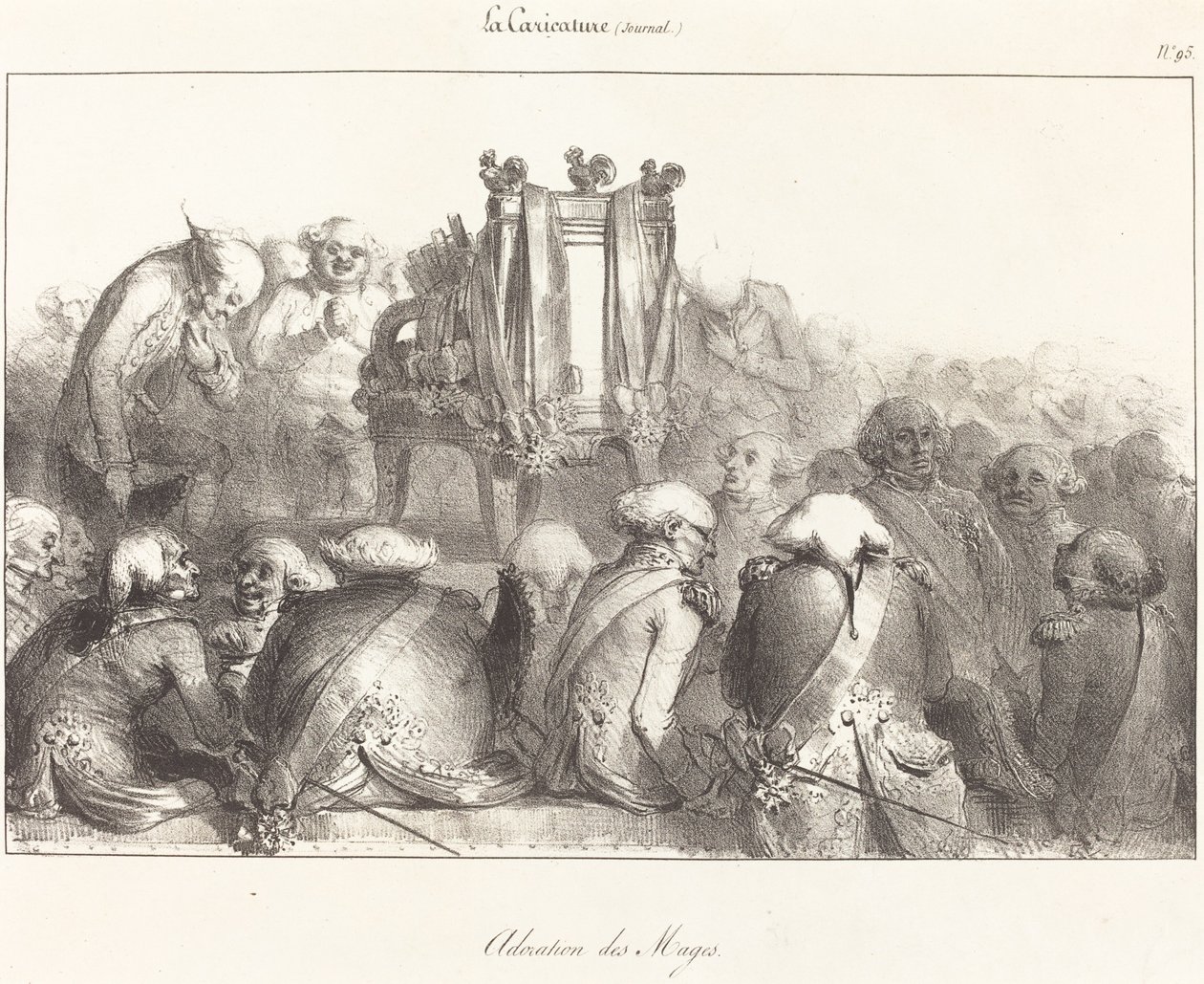 Tilbedelse af Magi, 1831. af Unbekannt