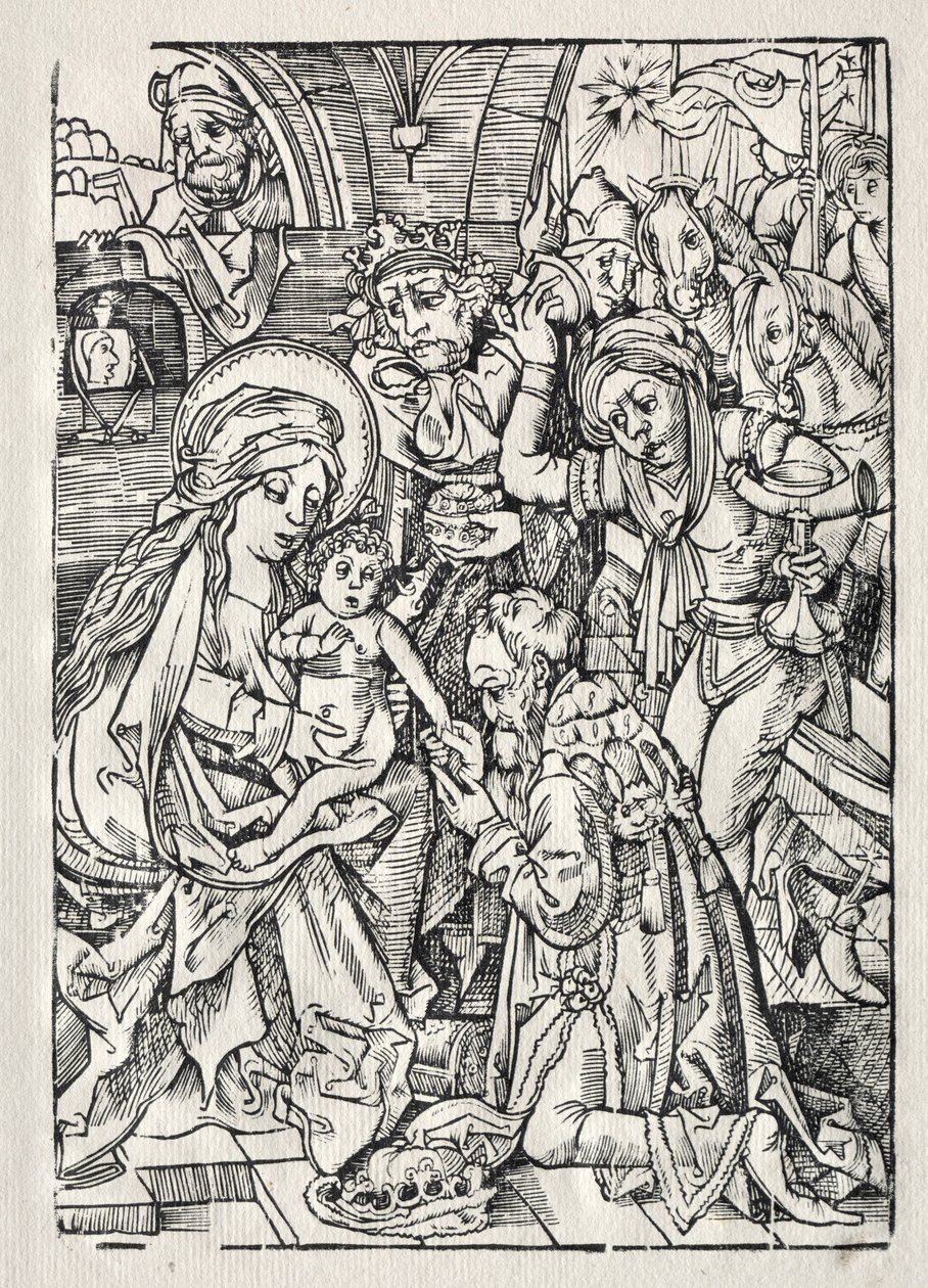 Kongernes tilbedelse, ca. 1500. af Unbekannt