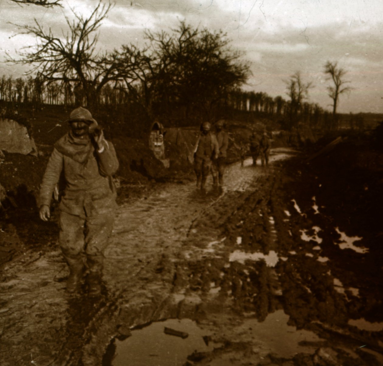 Advance, Kemmel, Flandern, Belgien, c1914-c1918 af Unbekannt