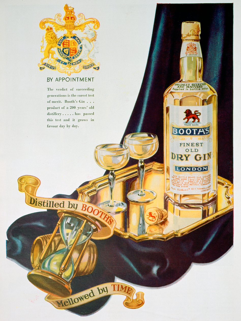 Annonce for Booths gin, 1935 af Unbekannt