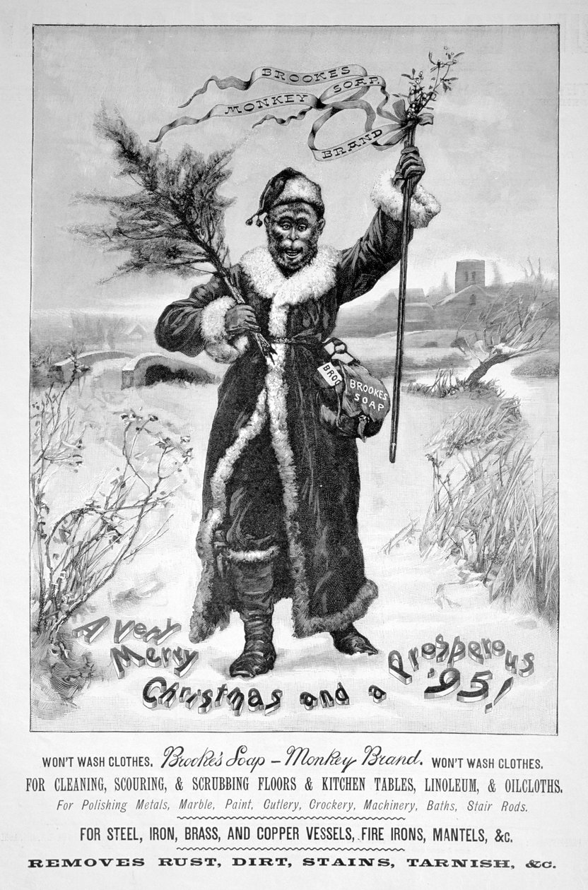 Annonce for Brookes Monkey Brand sæbe, 1894 af Unbekannt
