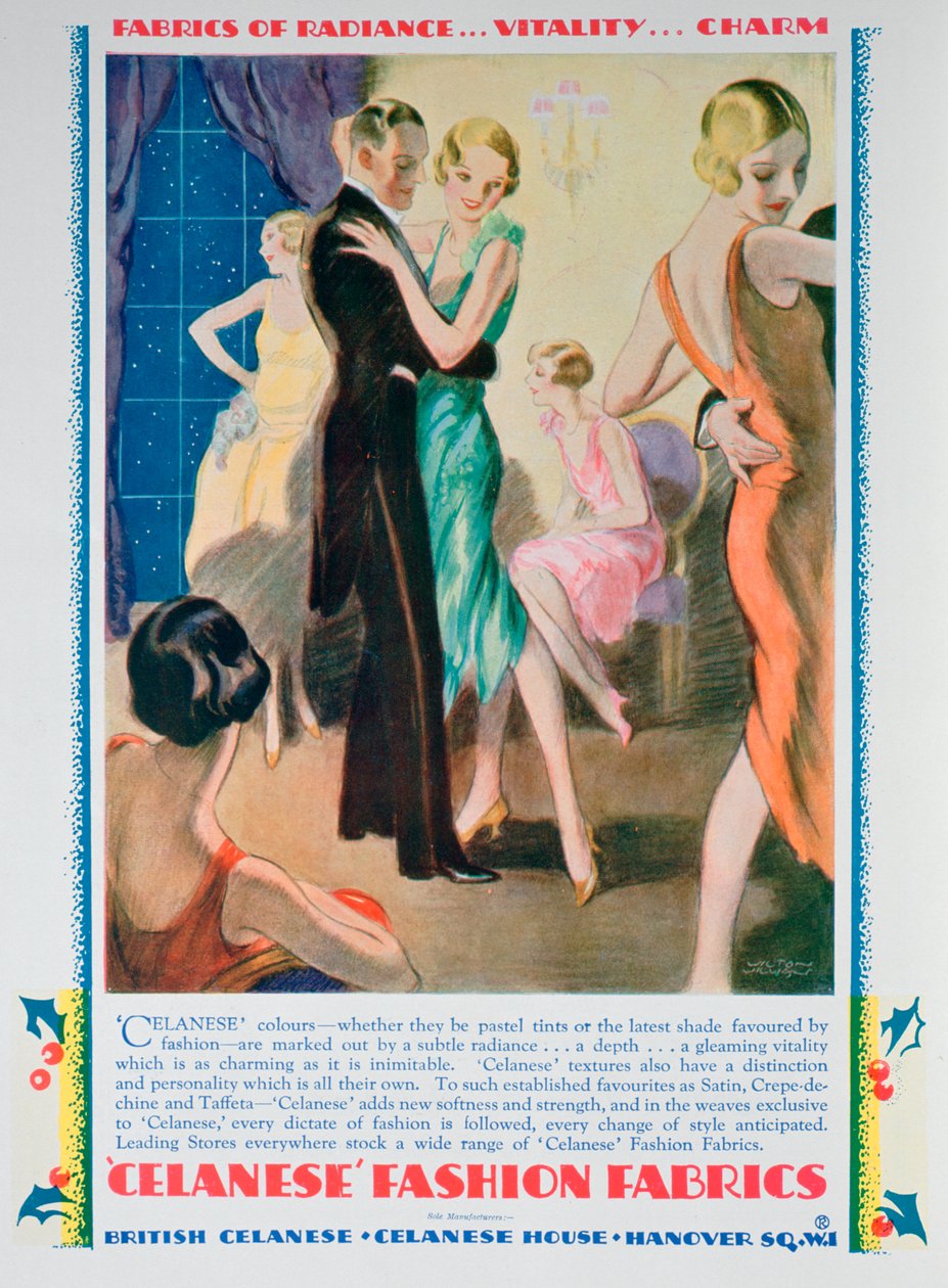 Annonce for Celanese Fashion Fabrics, 1928 af Unbekannt
