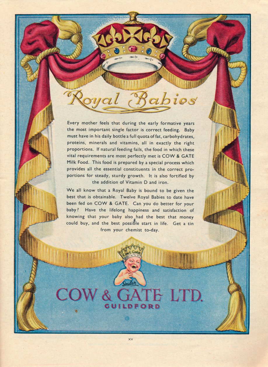 Annonce for Cow & Gate Ltd., 1951 af Unbekannt