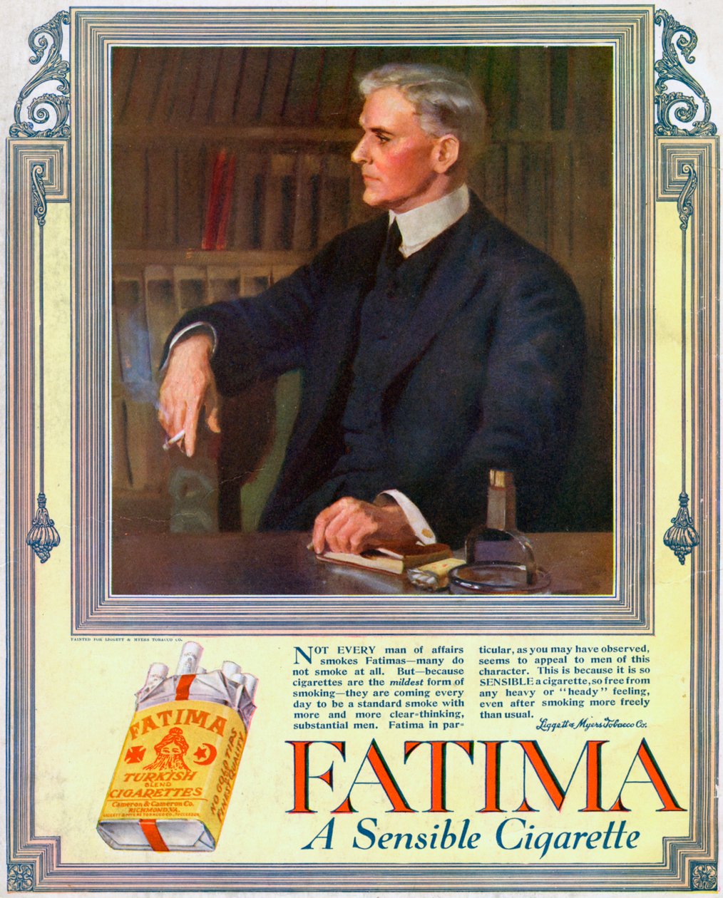 Annonce for Fatima-cigaretter, 1916 af Unbekannt