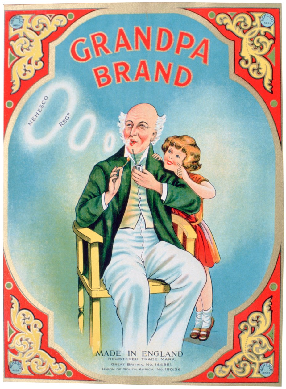 Annonce for Grandpa Brand pibetobak af Unbekannt