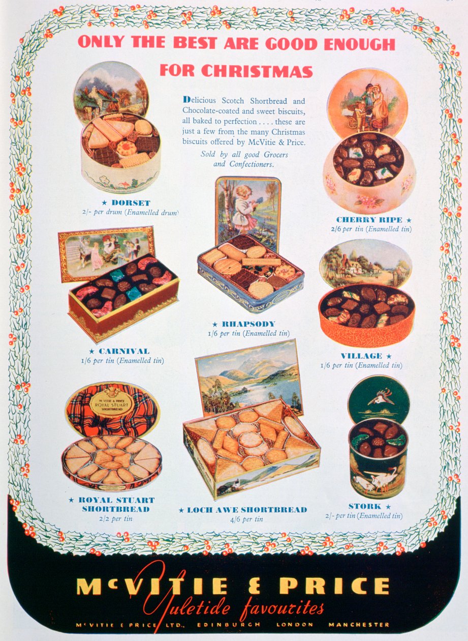 Annonce for McVitie og Price kiks, 1938 af Unbekannt