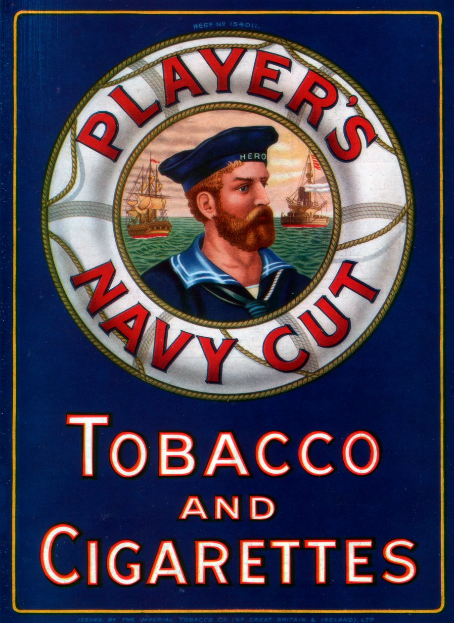 Annonce for Players Navy Cut Tobacco and Cigarettes, 1923 af Unbekannt