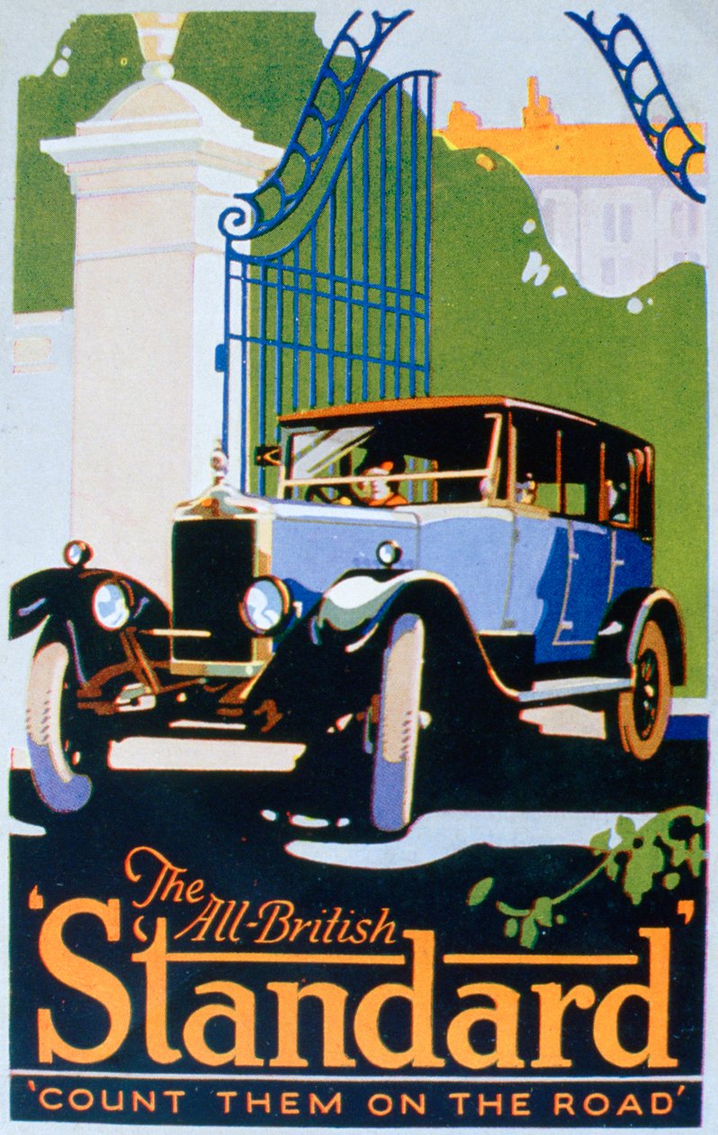 Annonce for standardbiler, 1920