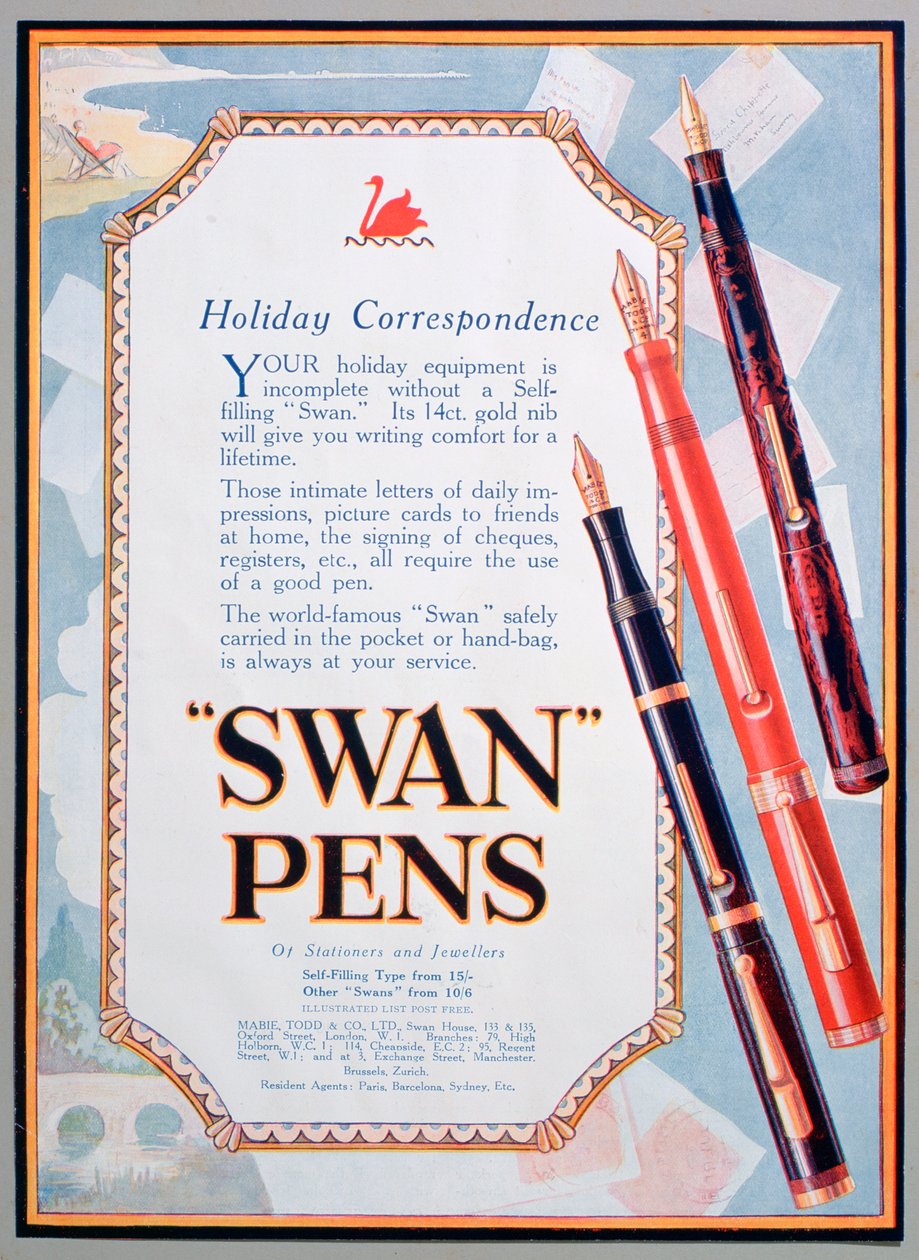 Annonce for Svanepenne, 1906 af Unbekannt