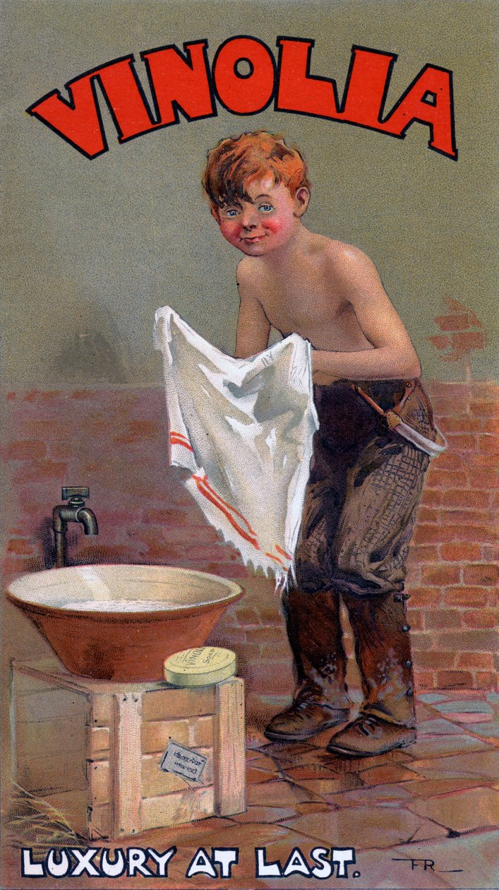 Annonce for Vinolia-sæbe, ca. 1900-tallet af Unbekannt