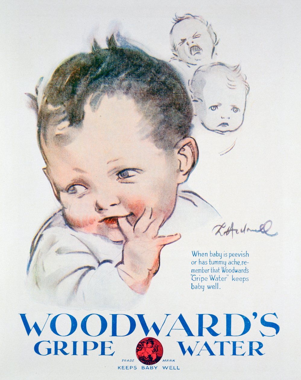 Annonce for Woodwards Gripe Water, 1925 af Unbekannt