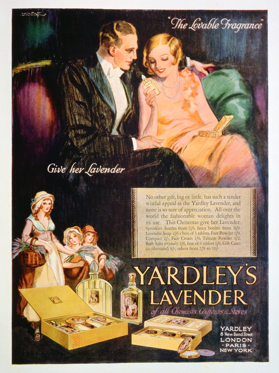 Annonce for Yardleys Lavender-parfume, 1929 af Unbekannt
